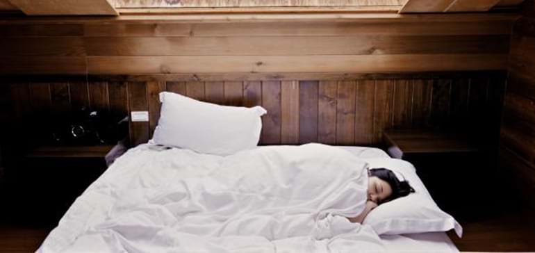 Woman sleeping peacefully