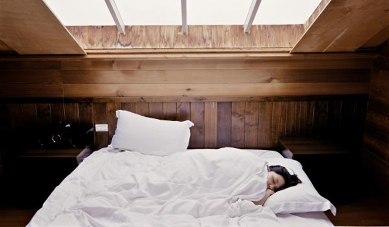 Woman sleeping peacefully