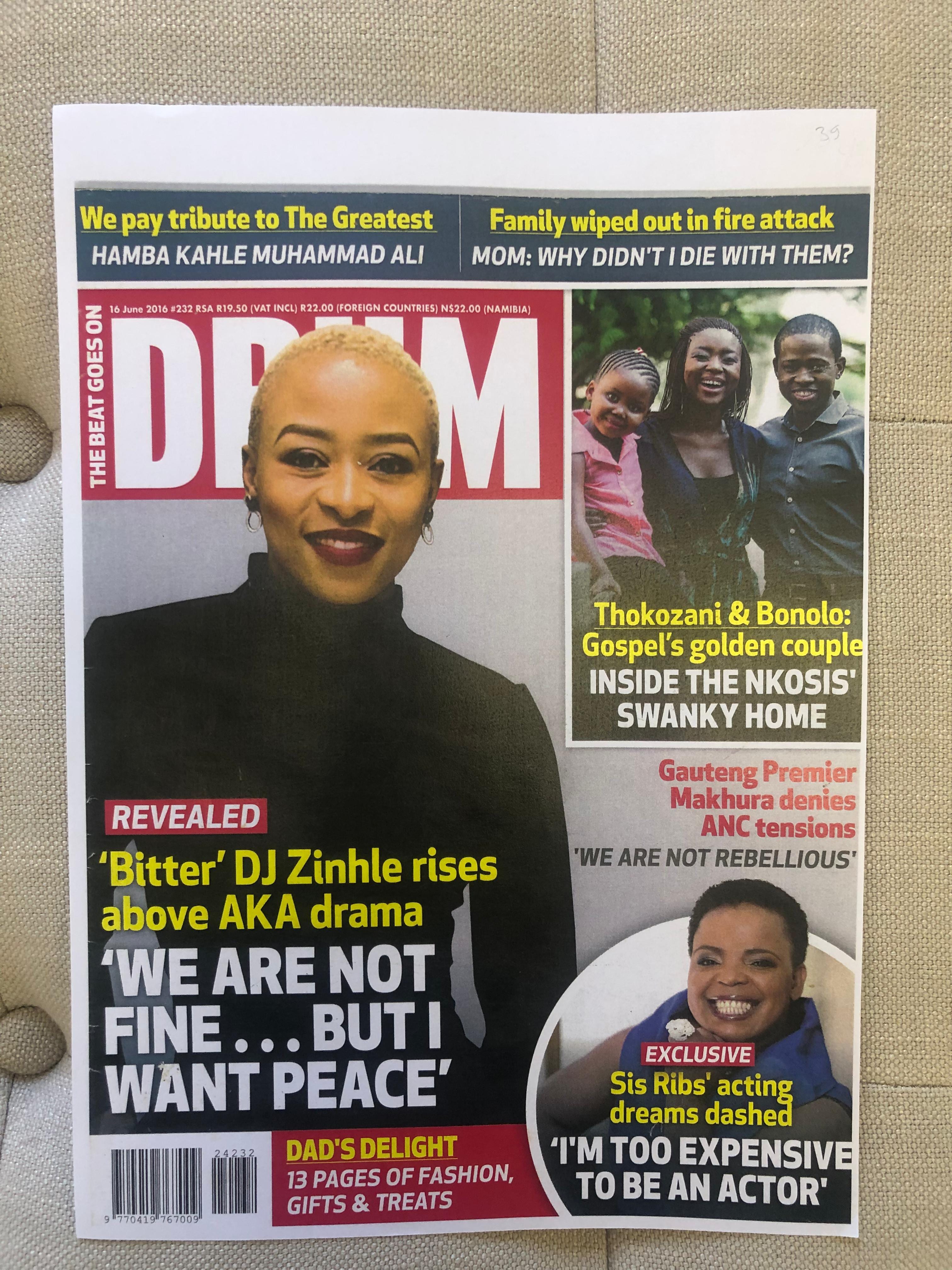 Drum magazine cover, 16 June 2016